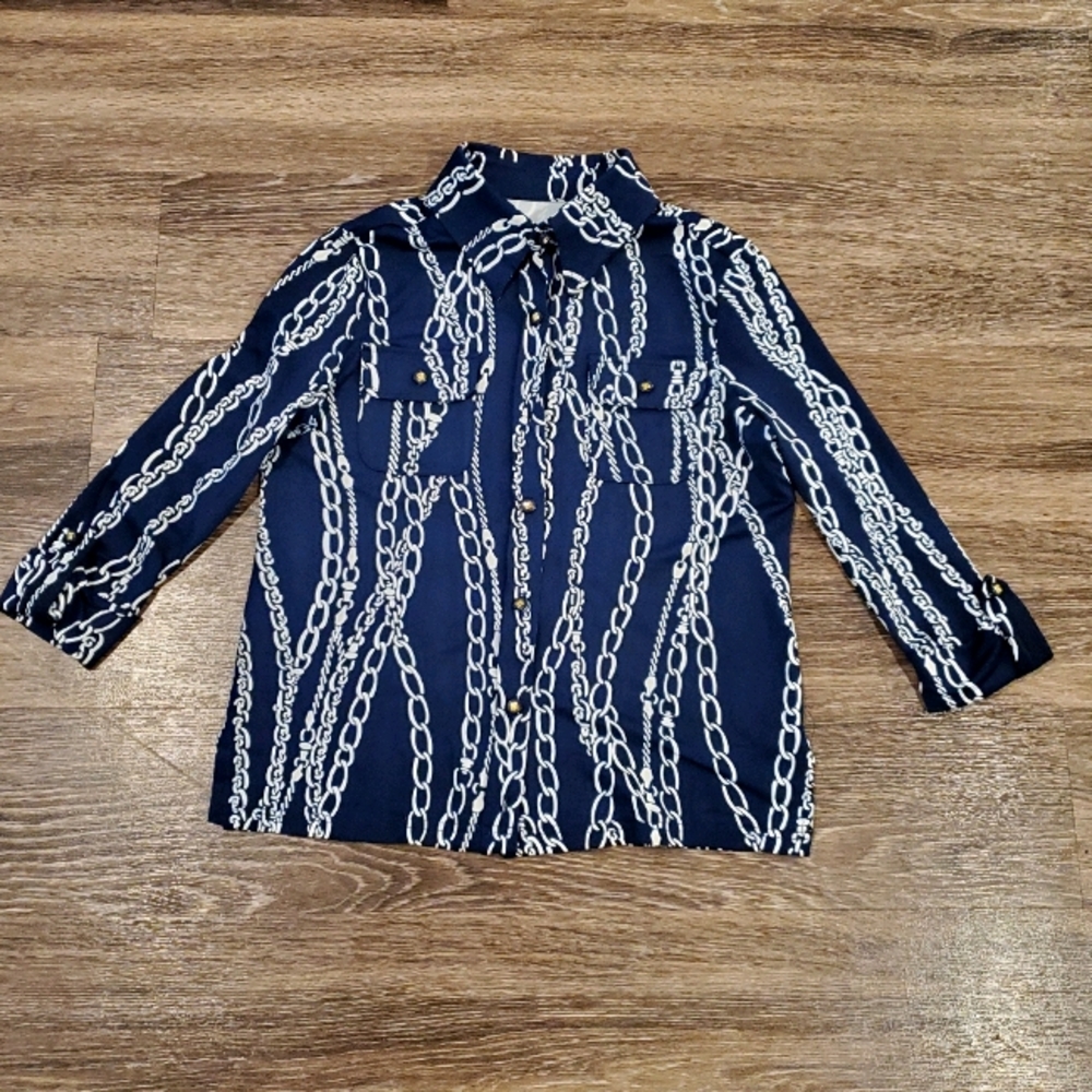 Charter club button down chain design